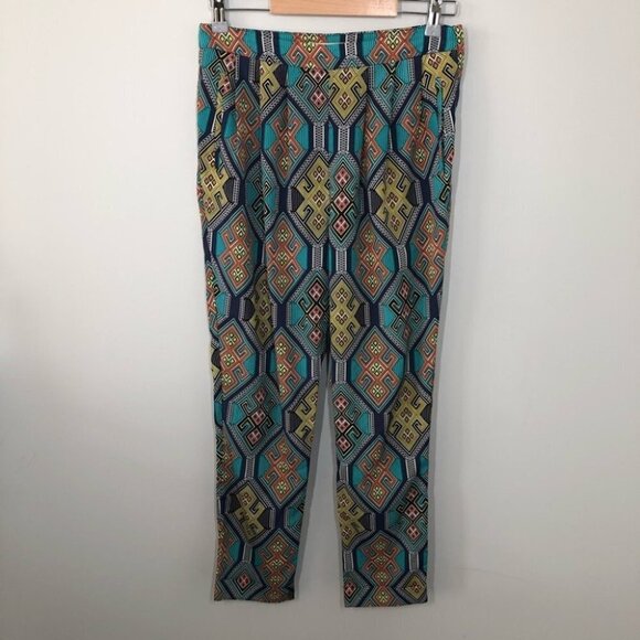 Mara Hoffman Lightweight  Bold Pattern Pants Size 4 - Picture 1 of 9
